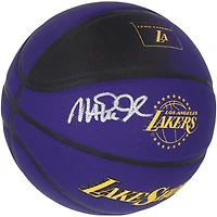 Ballon de basket-ball de collection dédicacé Wilson 2024-25 City Edition par Magic Johnson des Los Angeles Lakers