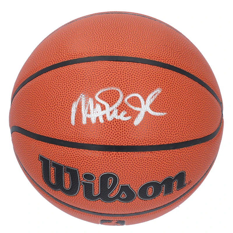 Ballon de basket-ball intérieur/extérieur Wilson Authentic Series autographié par Magic Johnson des Los Angeles Lakers