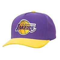 Casquette ajustable violet/doré pour homme Mitchell & Ness Los Angeles Lakers May Flowers