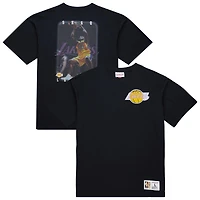 T-shirt Mitchell & Ness Shaquille O'Neal pour homme, noir, Los Angeles Lakers Hardwood Classics, NBA Legends