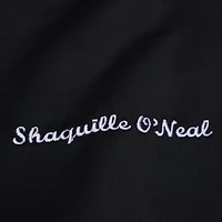 Veste en satin noire à boutons-pression pour homme Mitchell & Ness Shaquille O'Neal des Los Angeles Lakers NBA Legends