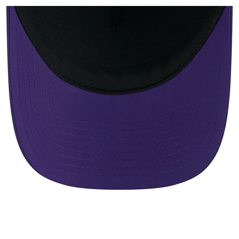 Men's New Era  Purple Los Angeles Lakers Minimalist A-Frame 9FORTY Trucker Hat