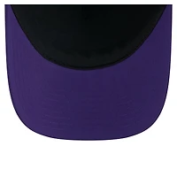 Men's New Era  Purple Los Angeles Lakers Minimalist A-Frame 9FORTY Trucker Hat