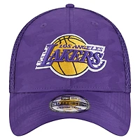 Casquette New Era violette Los Angeles Lakers Subtle Camo 39THIRTY Flex pour homme