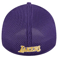 Casquette New Era violette Los Angeles Lakers Subtle Camo 39THIRTY Flex pour homme