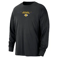 T-shirt à manches longues surdimensionné Nike Los Angeles Lakers Courtside pour homme Noir