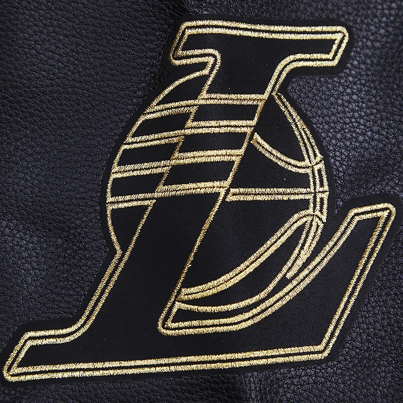Men's Pro Standard  Black Los Angeles Lakers Full-Zip Varsity Jacket