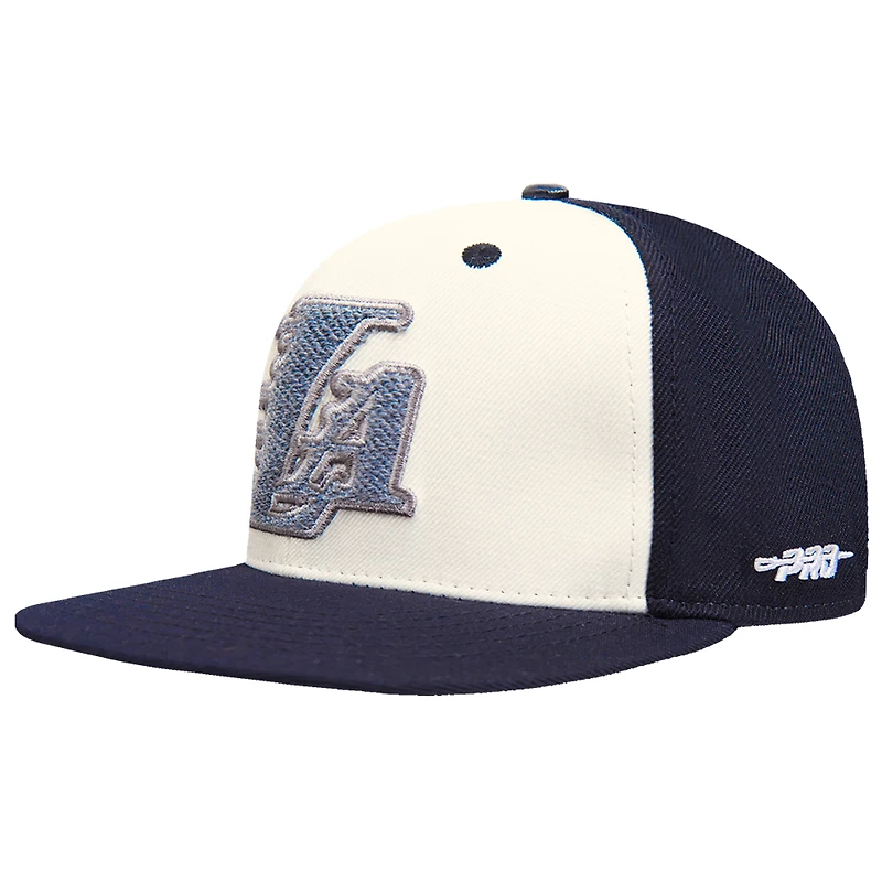 Casquette Snapback Pro Standard en French Terry des Los Angeles Lakers pour homme, couleur crème