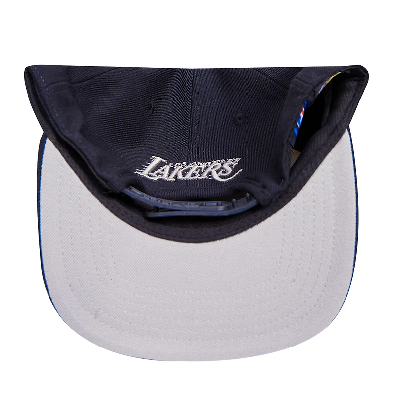 Men's Pro Standard Cream Los Angeles Lakers French Terry Snapback Hat