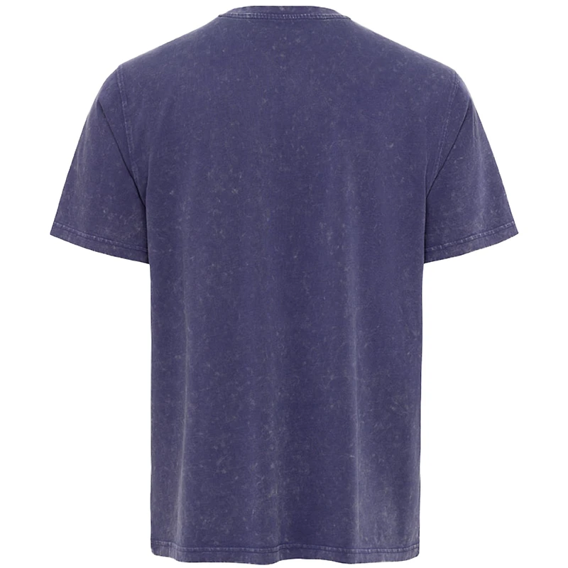 Men's Sportiqe  Purple Los Angeles Lakers Distressed Rock & Roll Collection Angus Premium Mineral Wash T-Shirt