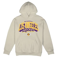 Sweat à capuche surdimensionné urbain Your Way pour homme Stadium Essentials crème Los Angeles Lakers