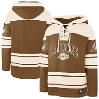Sweat à capuche homme '47 marron/crème Los Angeles Lakers Dark Fire Superior Lacer