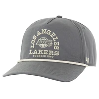 Men's '47  Charcoal Los Angeles Lakers Canyon Ranchero Hitch Adjustable Hat