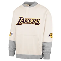 Sweat-shirt polaire double épaisseur Trifecta pour homme, collection crossover Los Angeles Lakers, couleur crème '47