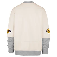 Sweat-shirt polaire double épaisseur Trifecta pour homme, collection crossover Los Angeles Lakers, couleur crème '47