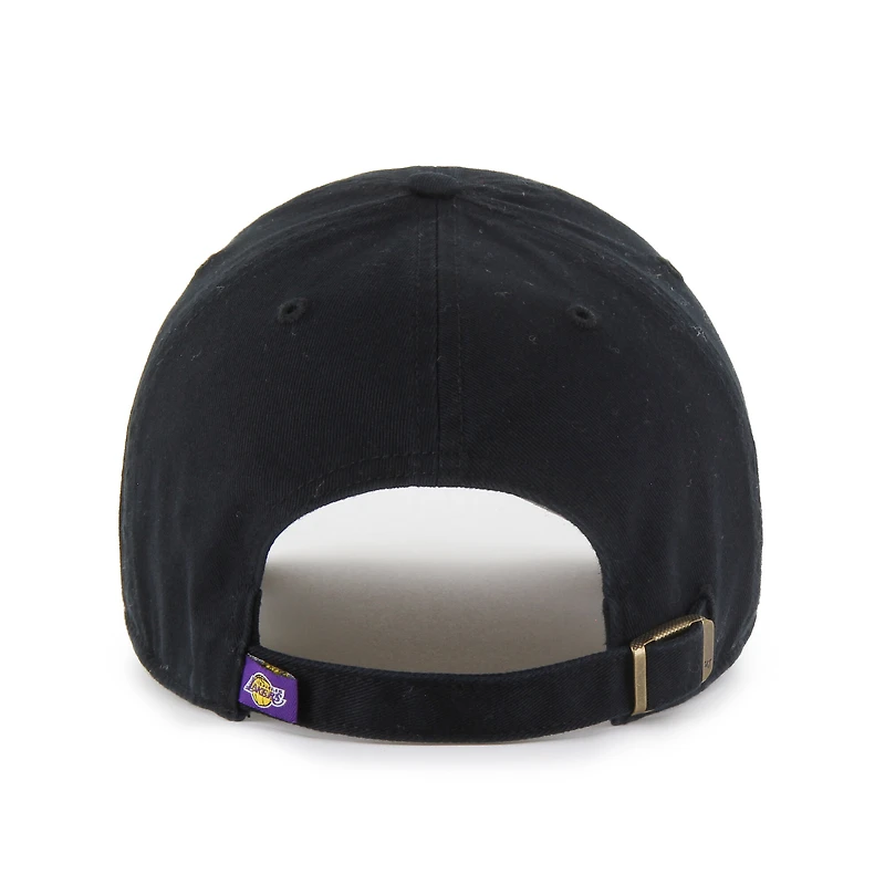 Casquette ajustable noire sur noire « Clean Up » Los Angeles Lakers '47 pour homme