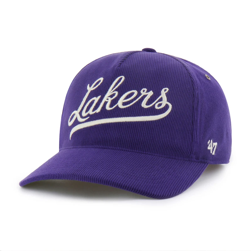 Casquette ajustable en velours côtelé Golden Age des Los Angeles Lakers '47 pour homme