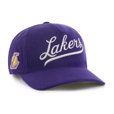 Casquette ajustable en velours côtelé Golden Age des Los Angeles Lakers '47 pour homme