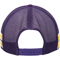 Casquette réglable de camionneur à rayures latérales '47 violettes des Lakers de Los Angeles pour hommes