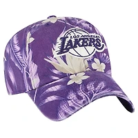 Casquette ajustable '47 Purple Los Angeles Lakers Tropicalia Floral Clean Up pour hommes