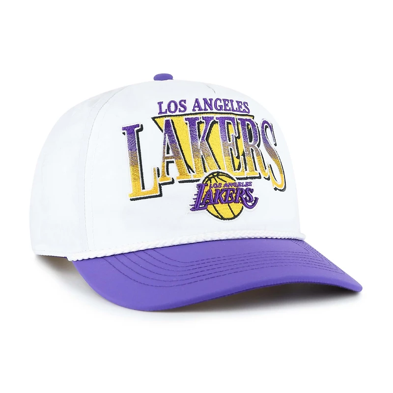 Men's '47 White/Purple Los Angeles Lakers Tribute Two-Tone Hitch Adjustable Hat