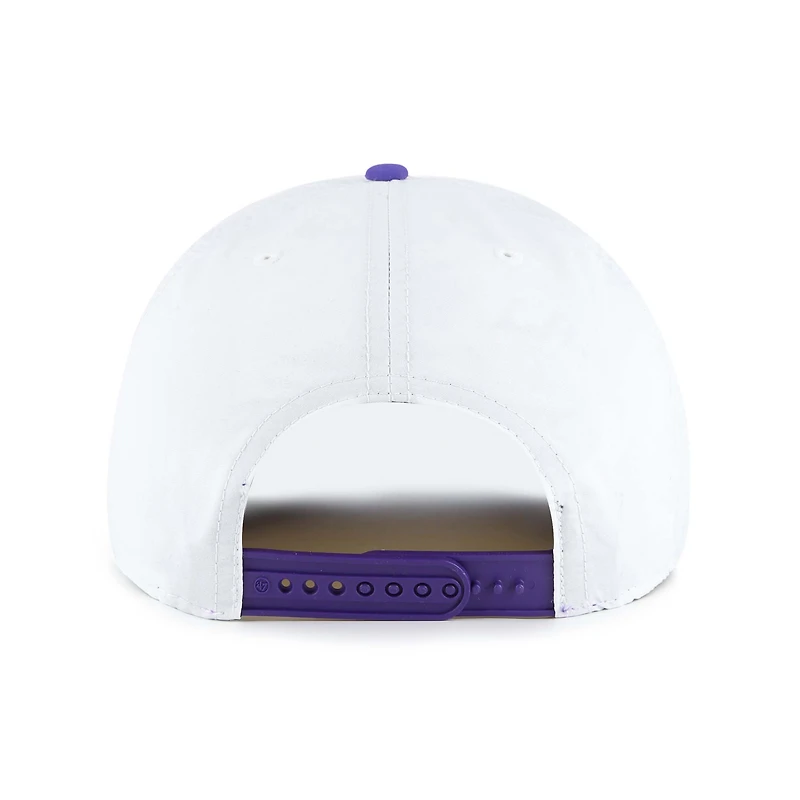 Men's '47 White/Purple Los Angeles Lakers Tribute Two-Tone Hitch Adjustable Hat