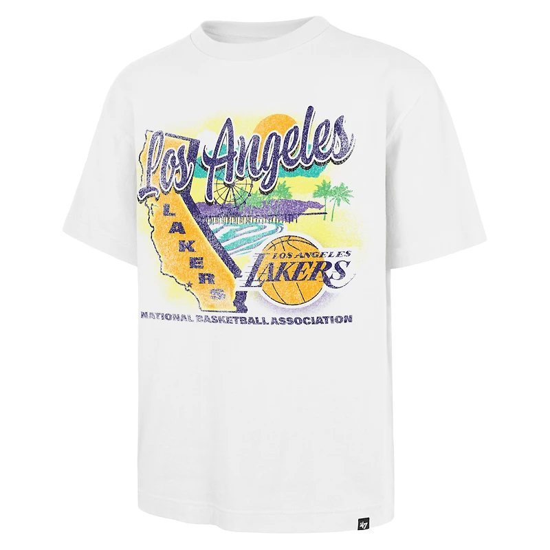 Men's '47  White Los Angeles Lakers Regional Franklin T-Shirt