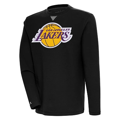 Sweat-shirt à capuche noir Antigua pour homme, Los Angeles Lakers Flier Bunker