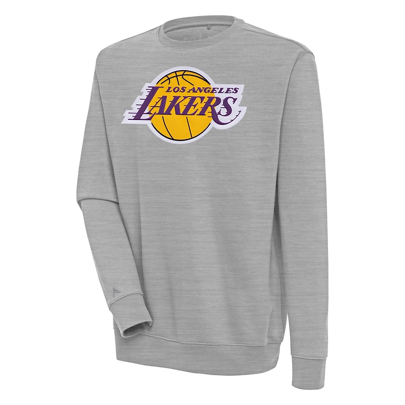 Sweat-shirt Victory Antigua gris chiné pour homme des Los Angeles Lakers