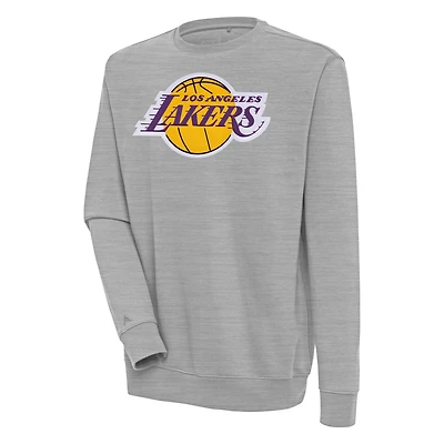 Sweat-shirt Victory Antigua gris chiné pour homme des Los Angeles Lakers