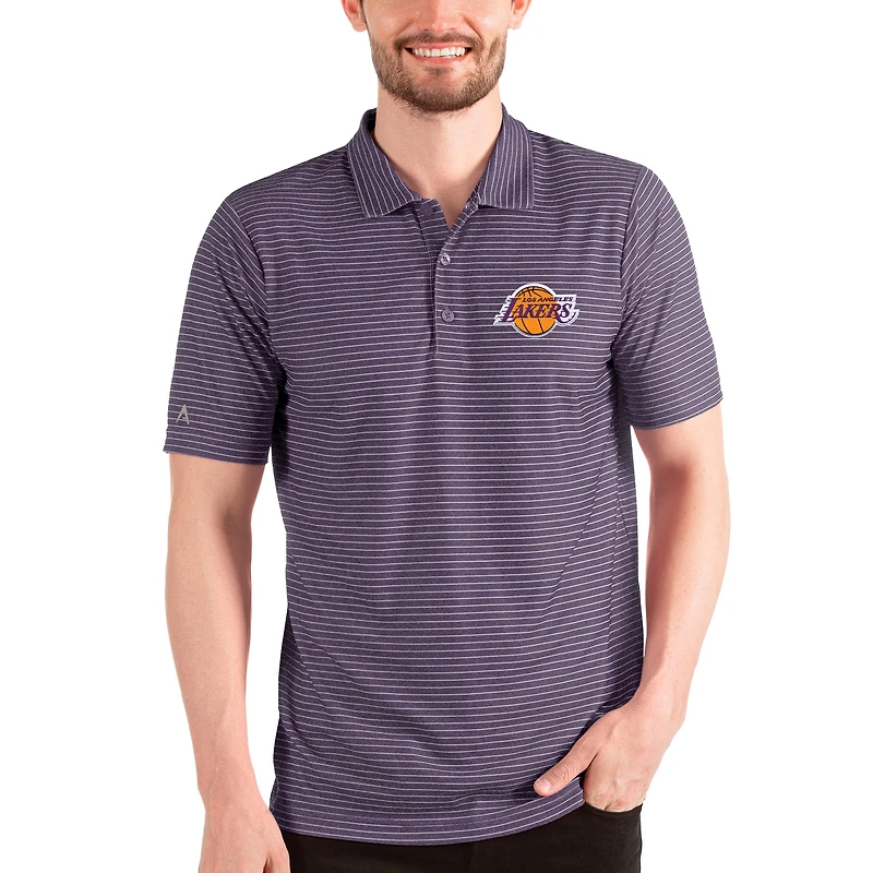 Polo Antigua violet/blanc pour homme des Los Angeles Lakers Esteem