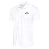 Polo Desert Dry blanc Antigua pour homme avec logo métallisé Los Angeles Lakers, taille grande et