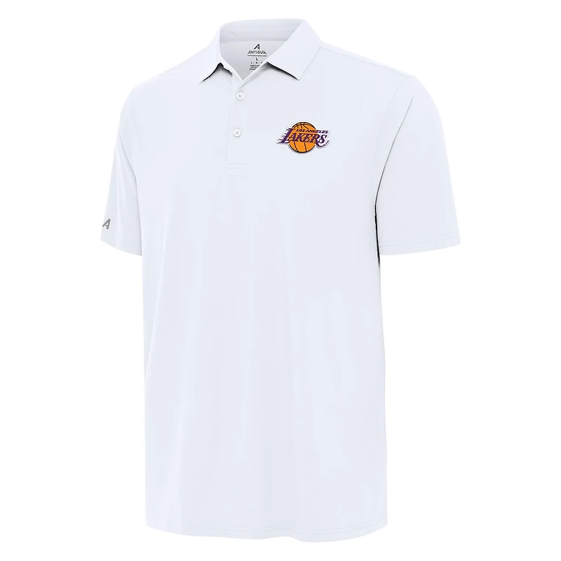 Polo blanc Antigua Era des Los Angeles Lakers pour homme