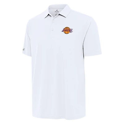 Polo blanc Antigua Era des Los Angeles Lakers pour homme