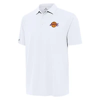 Polo blanc Antigua Era des Los Angeles Lakers pour homme