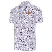 Men's Antigua  White Los Angeles Lakers Motion Polo