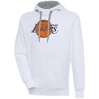 Sweat à capuche blanc Antigua pour homme Los Angeles Lakers Victory
