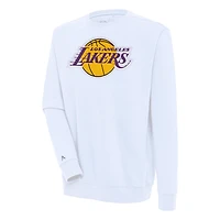 Sweat-shirt blanc Antigua pour homme avec logo Victory des Los Angeles Lakers