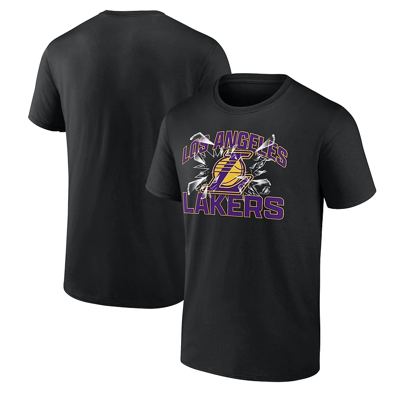 Men's  Black Los Angeles Lakers Shattered T-Shirt