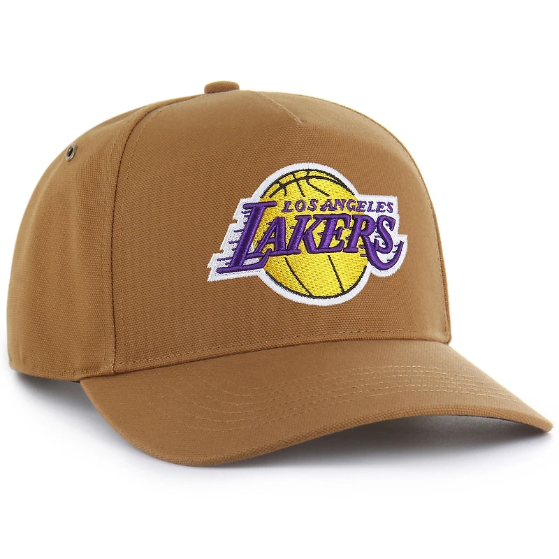 Casquette ajustable Hitch marron Carhartt x '47 pour homme, Los Angeles Lakers