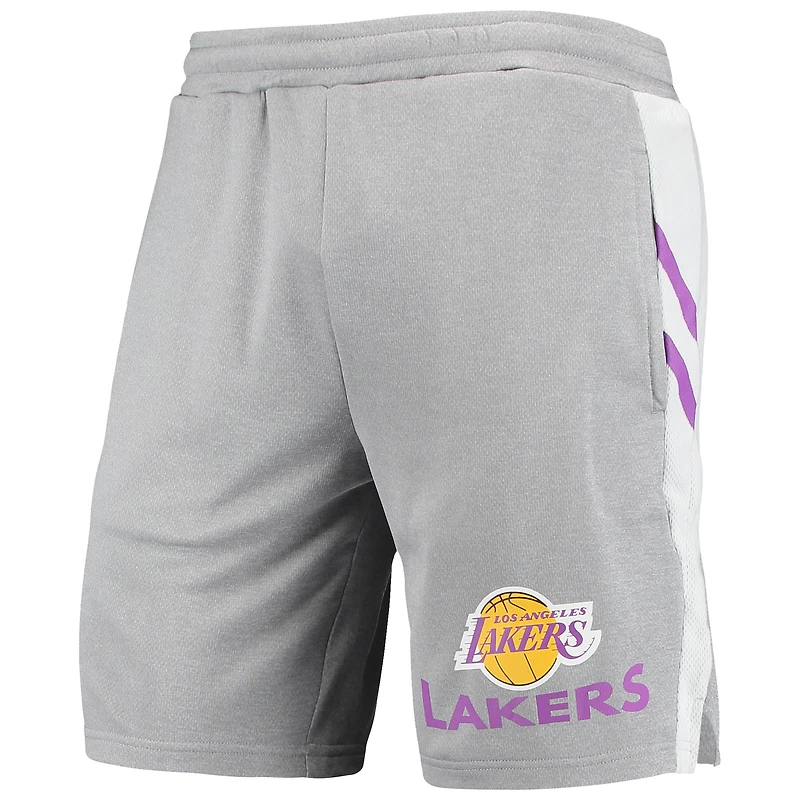 Men's Concepts Sport Gray Los Angeles Lakers Stature Shorts