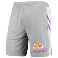 Men's Concepts Sport Gray Los Angeles Lakers Stature Shorts