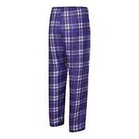 Men's Concepts Sport Purple/Heather Gray Los Angeles Lakers Regulate Long Sleeve T-Shirt & Plaid Pant Set