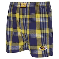 Boxer en flanelle violet pour homme Concepts Sport Los Angeles Lakers Region