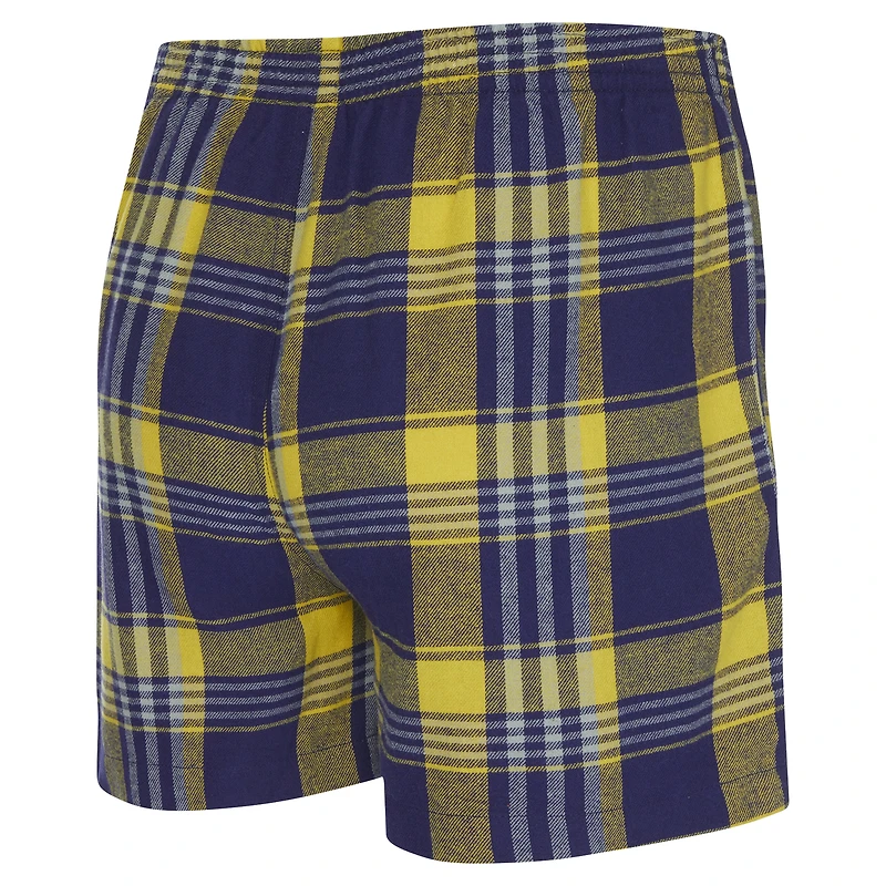 Boxer en flanelle violet pour homme Concepts Sport Los Angeles Lakers Region