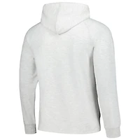 Men's Fanatics Ash Los Angeles Lakers Softhand Raglan Tri-Blend Pullover Hoodie