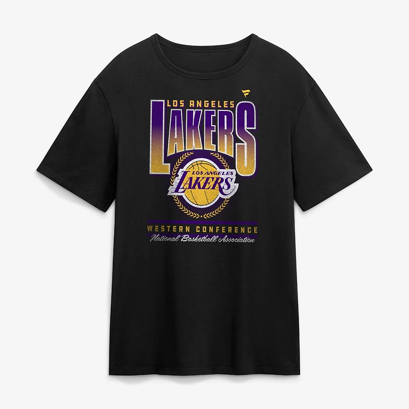 T-shirt oversize à motif graphique Swish des Los Angeles Lakers, noir, pour homme, de la marque Fanatics