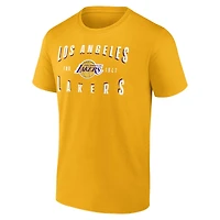 Men's Fanatics Gold Los Angeles Lakers Competition T-Shirt