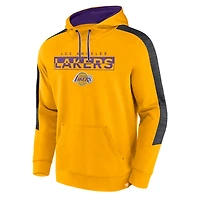 Sweat à capuche Fanatics Gold Los Angeles Lakers Fundamental Foul Line pour hommes
