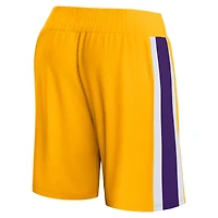 Short en maille emblématique Fanatics Gold Los Angeles Lakers Referee pour hommes